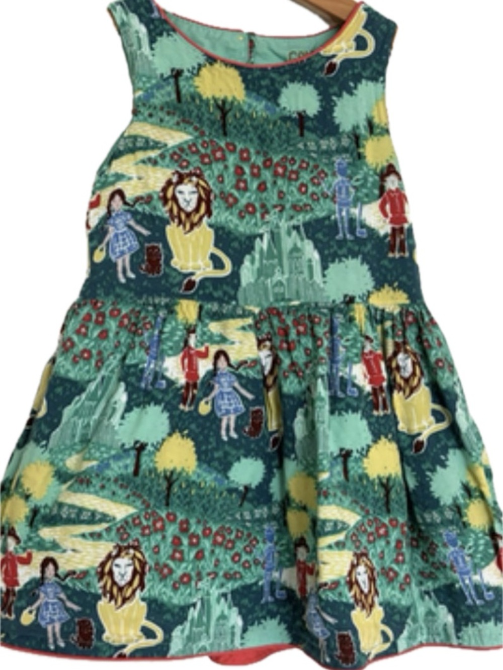Genuine Kids Girls 3T dress Wizard of Oz Print Oshkosh